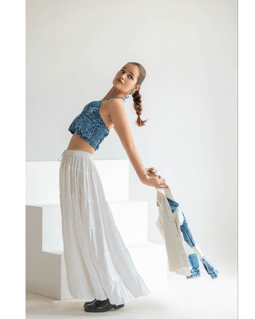 Blue Ajrakh Muse Top