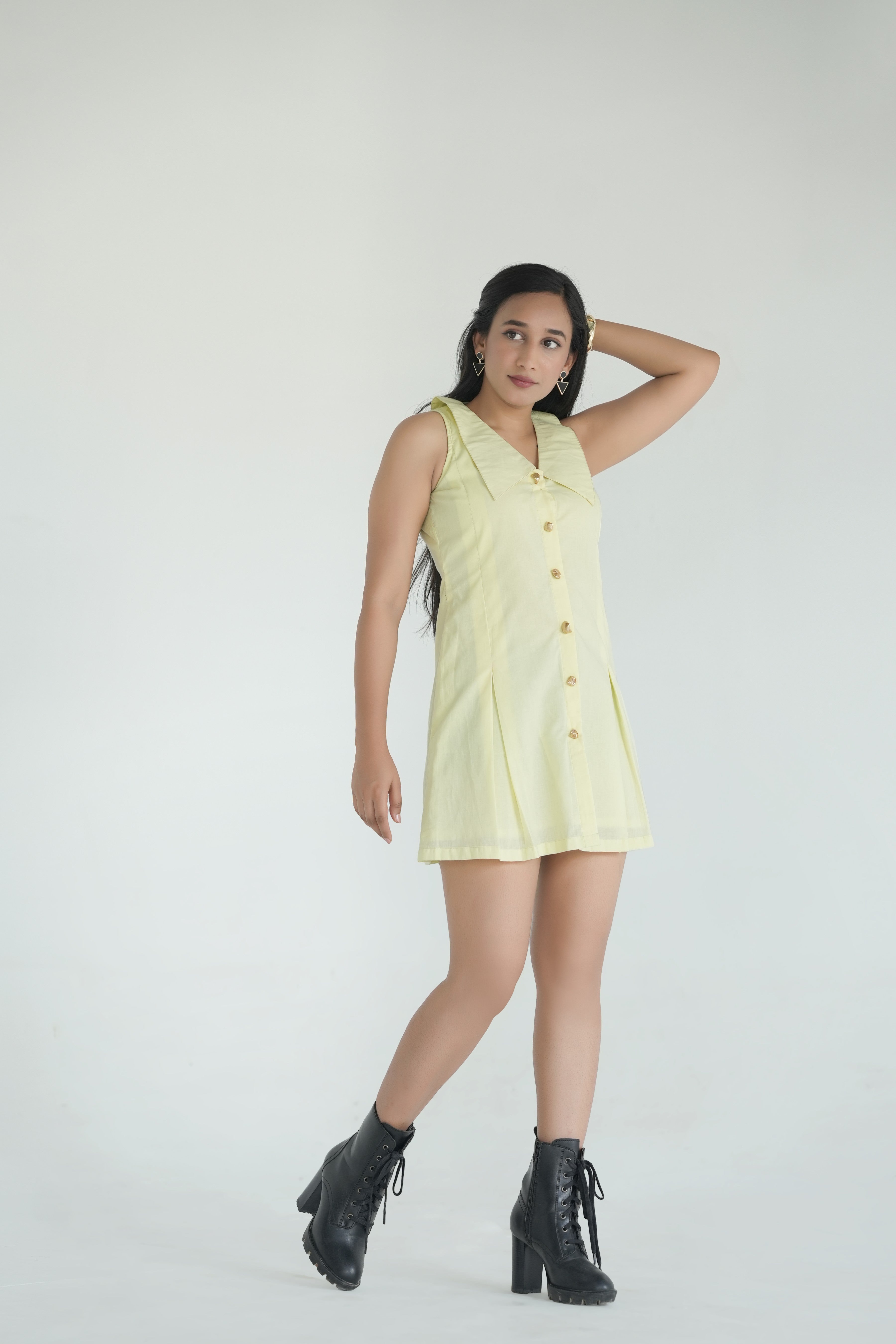 Niva Lemon Dress (निवा)